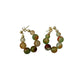 Peacock Agate Jade Beaded Earrings - EX-STOCK CANADA