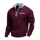 Men's Fleece-lined Heavy-duty Warm Zip-up Stand Collar Patchwork Stylish Casual Long-sleeve Sweatshirt EX-STOCK Canada 