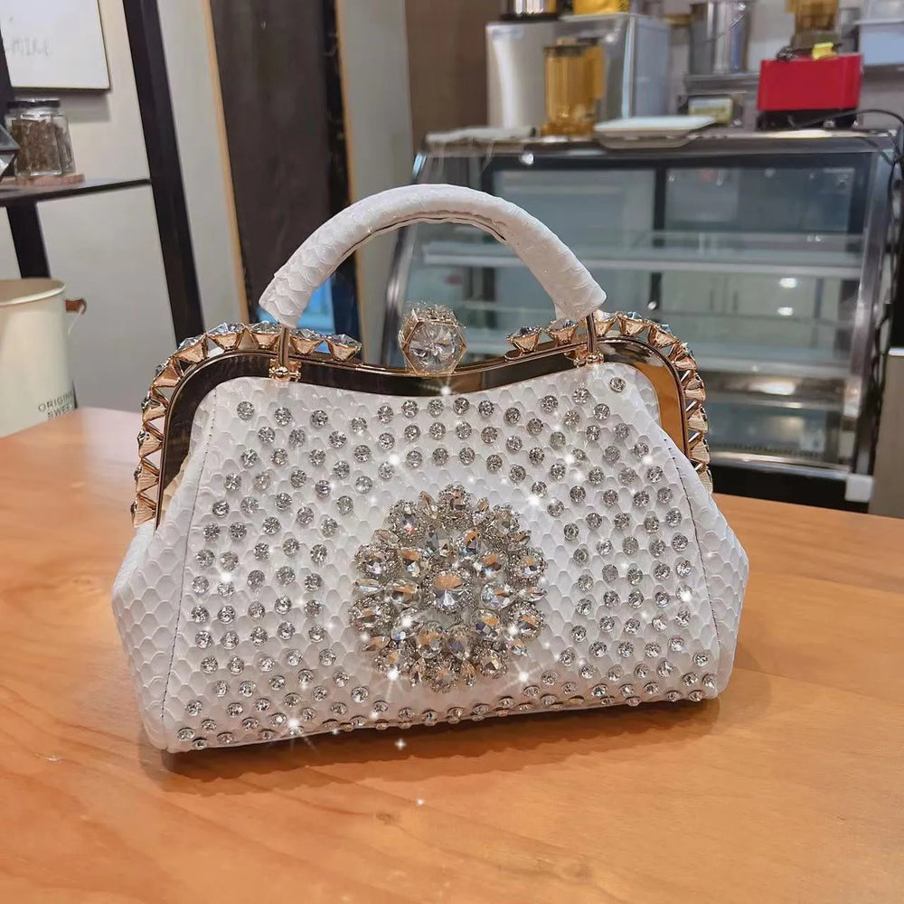 Luxury Large Capacity Diamond Inlaid Cross Body Handbag for women - EX-STOCK CANADA