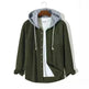 Men's Autumn And Button down Waffle Hoodie Cardigan - EX-STOCK CANADA