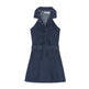 Mini Sleeveless Sheath Denim jeans halter neck Dress - EX-STOCK CANADA