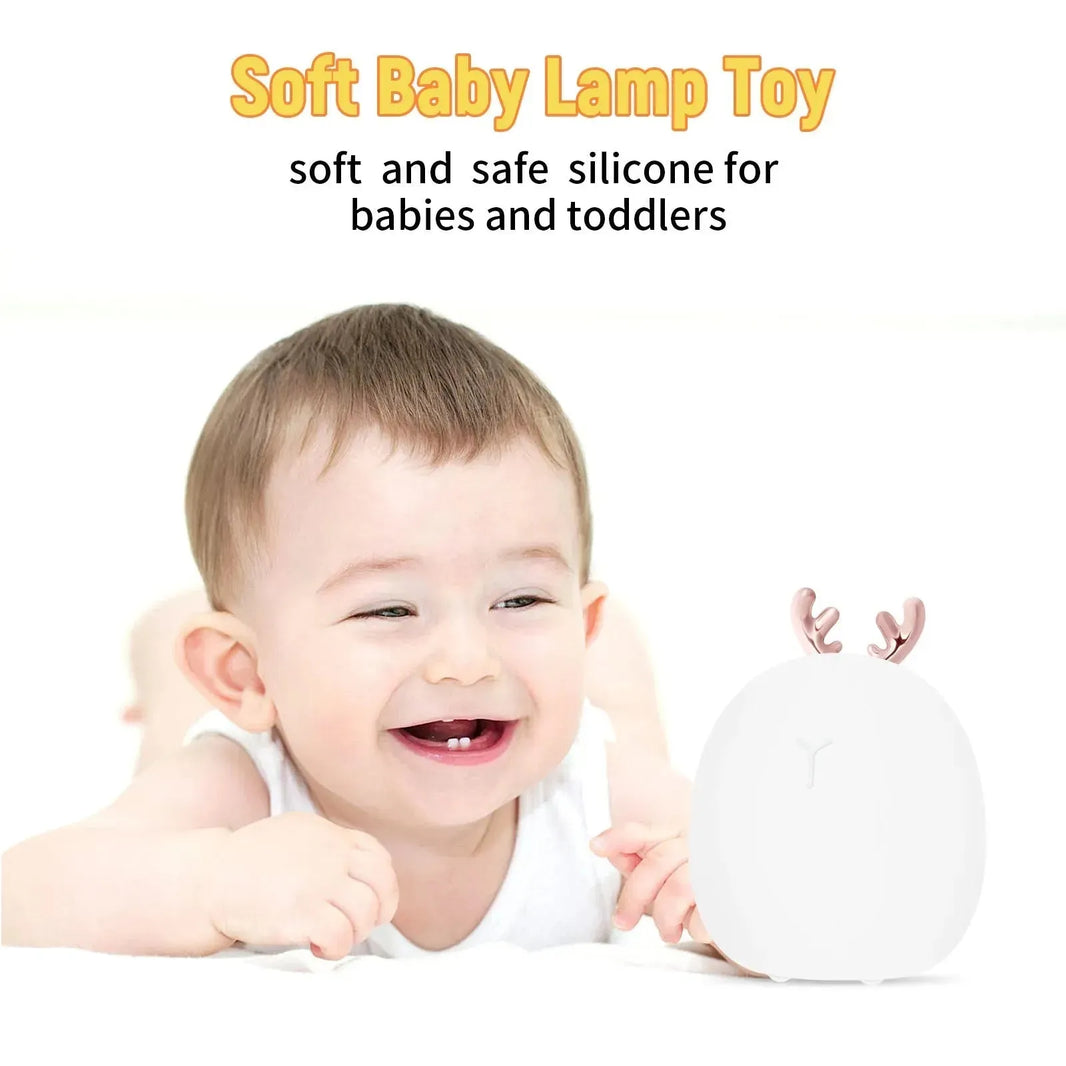 Alimentation pour bébé, réglable, créatif, lapin, tactile de tacle, lumière à applaudir, petite lumière électrique, jouet de la lampe pour bébé douce