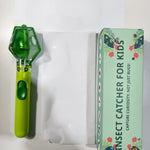 Green insect catcher for kids with packaging on a white background