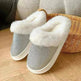 Fashion Frosted Sequined Plush Slippers Winter Warm Home Indoor Non-slip Bedroom Floor Fuzzy Slipper For Couple Women House Shoes - EX-STOCK CANADA