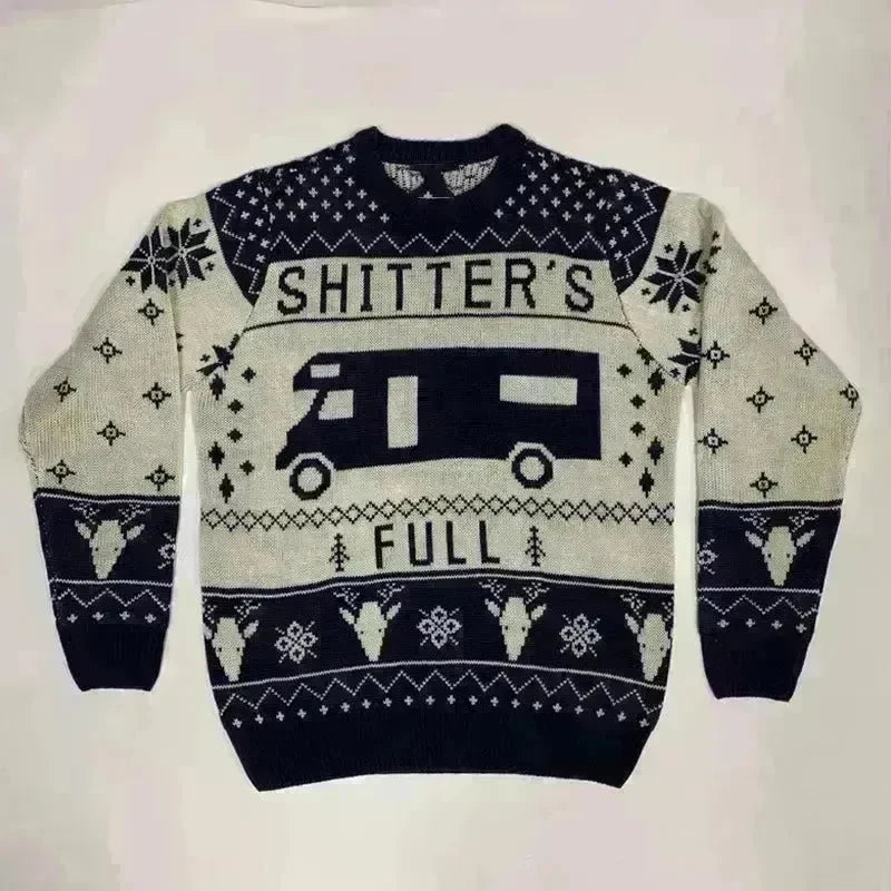 Pullover Crewneck Jacquard Christmas Sweater - EX-STOCK CANADA