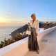 Satin Long Sleeve Shirt & Glossy pleated maxi Skirt 2pcs - EX-STOCK CANADA
