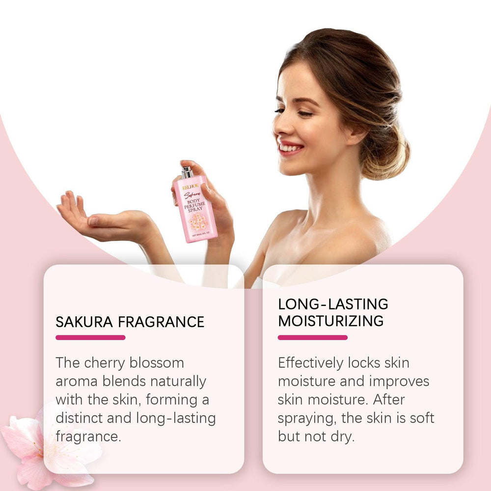 Profumo per il corpo alla fioritura di ciliegio Spray Elegante Ammorbidente per la pelle - EX-STOCK Canada