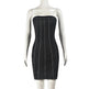 Fashion Backless Tube Denim Dress Summer Sexy Y2K Slim Short Dresses For Women Clothing - EX-STOCK CANADA