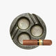 Three-slot Retro Metal Easy-to-clean Cigar Ashtray - EX-STOCK CANADA