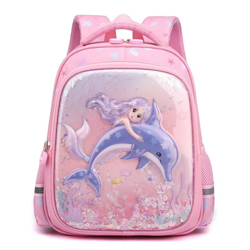 Decompression Waterproof Good-looking Mermaid Children Backpack EX-STOCK