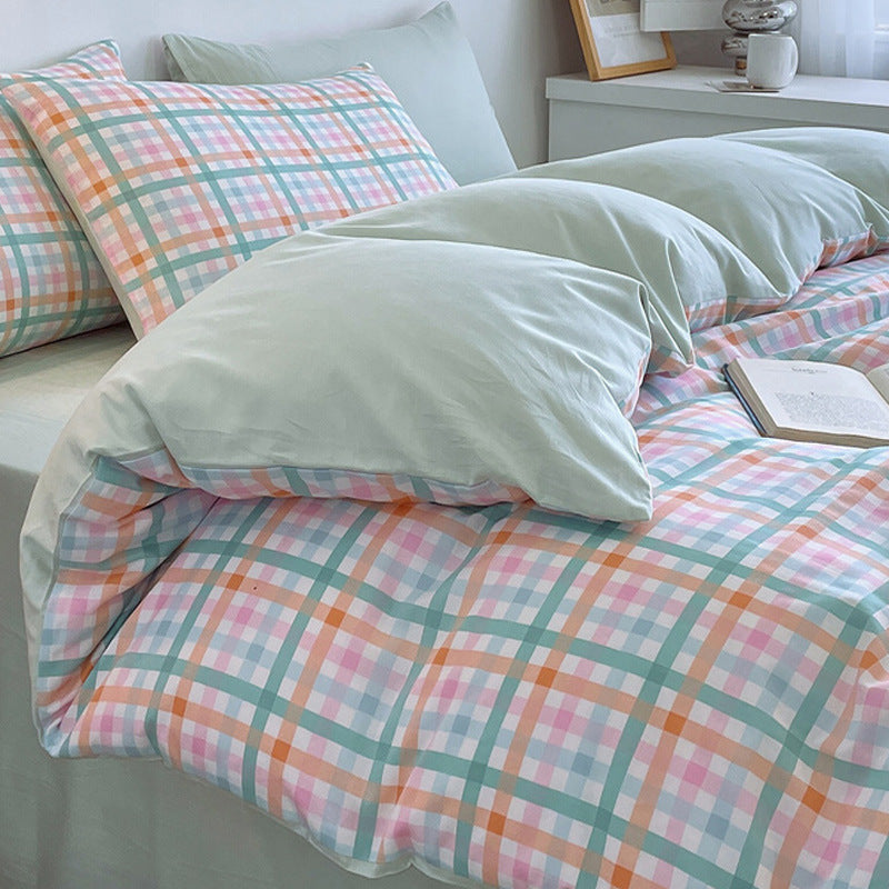 Pure Cotton Class A Four-piece Quilt Cover Household Pure Cotton Bed Sheet Duvet Cover EX-STOCK Canada 