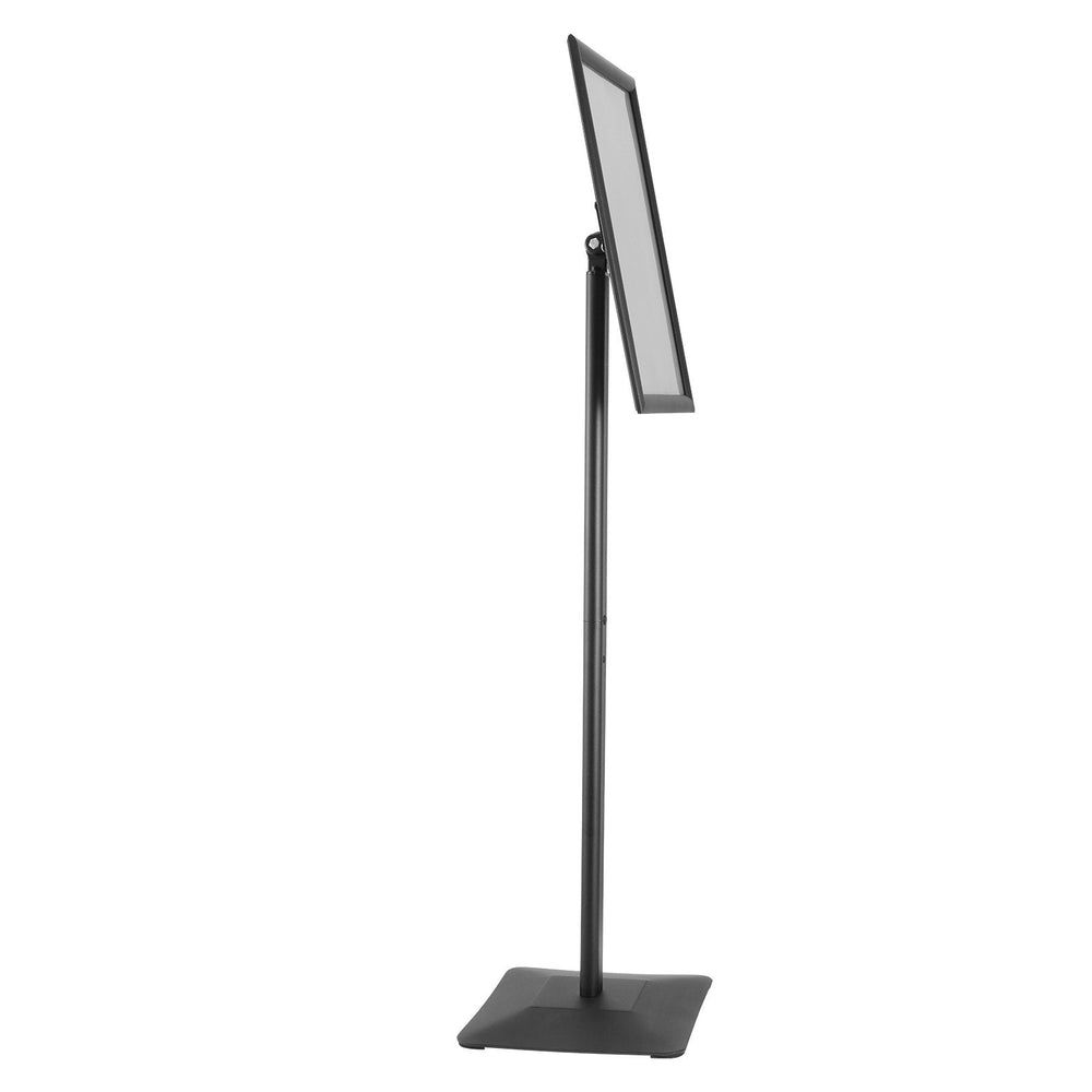 Pedestal Sign Holder, 11 X 17 Inch Vertical And Horizontal Adjustable Poster Stand, Heavy-Duty Floor Standing Sign Holder With Metal Base For Display, Advertisement, And Outdoor, Black EX-STOCK