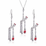 3pcs Halloween Skeleton Earrings And Necklace Set Creative Retro Personality Jewelry Accessories - EX-STOCK Canada