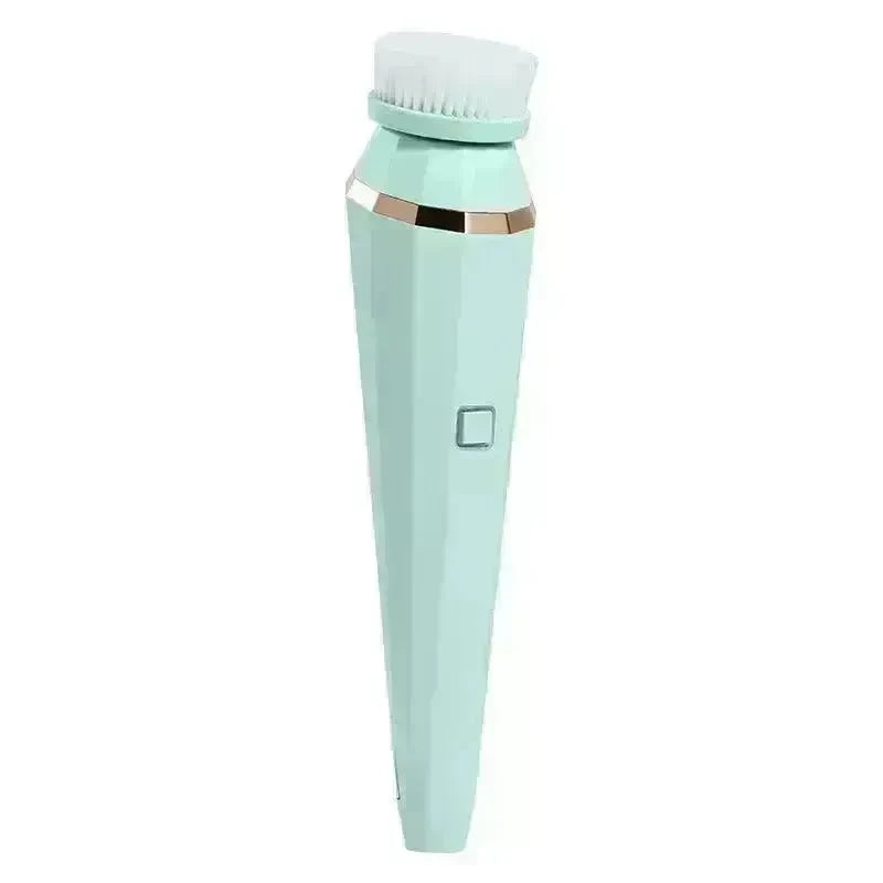 4 In 1 USB Rechargeable Electric Facial Cleansing Brush Soft Skin Care Portable Massager Face Brush Deep Cleaning Device - EX-STOCK CANADA