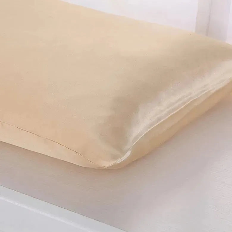 Pillowcase Satin Solid Color Simulation Silk Single Pillowcase Ice Silk Pillowcase - EX-STOCK CANADA