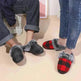 Winter Warm Plaid Plush Slippers Home Indoor Non-slip Bedroom Floor Soft Fuzzy Slipper For Couple Fashion Solid House Shoes - EX-STOCK CANADA