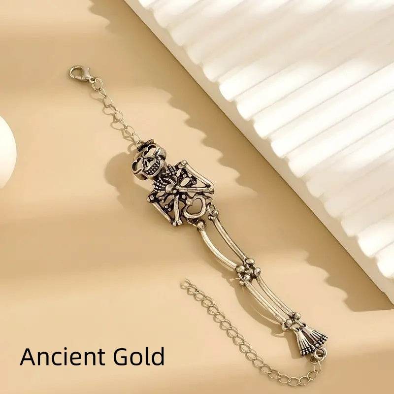 Exaggerated Skull Human Bracelet Fashion Halloween Hand Jewelry EX-STOCK
