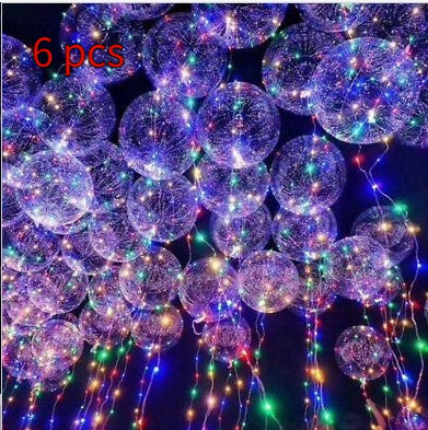 LED Glowing Balloon Party Decoration – 20" TPU Glow Balloons with Color Light Options
