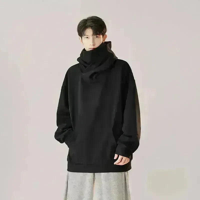 Autumn Winter Oversized Turtleneck Hoodie  Pullover for mens - EX-STOCK CANADA