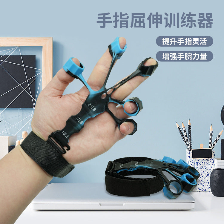 New silicone vein trainer, adult fitness resistance band, five-finger tensioner, silicone finger trainer EX-STOCK Canada 