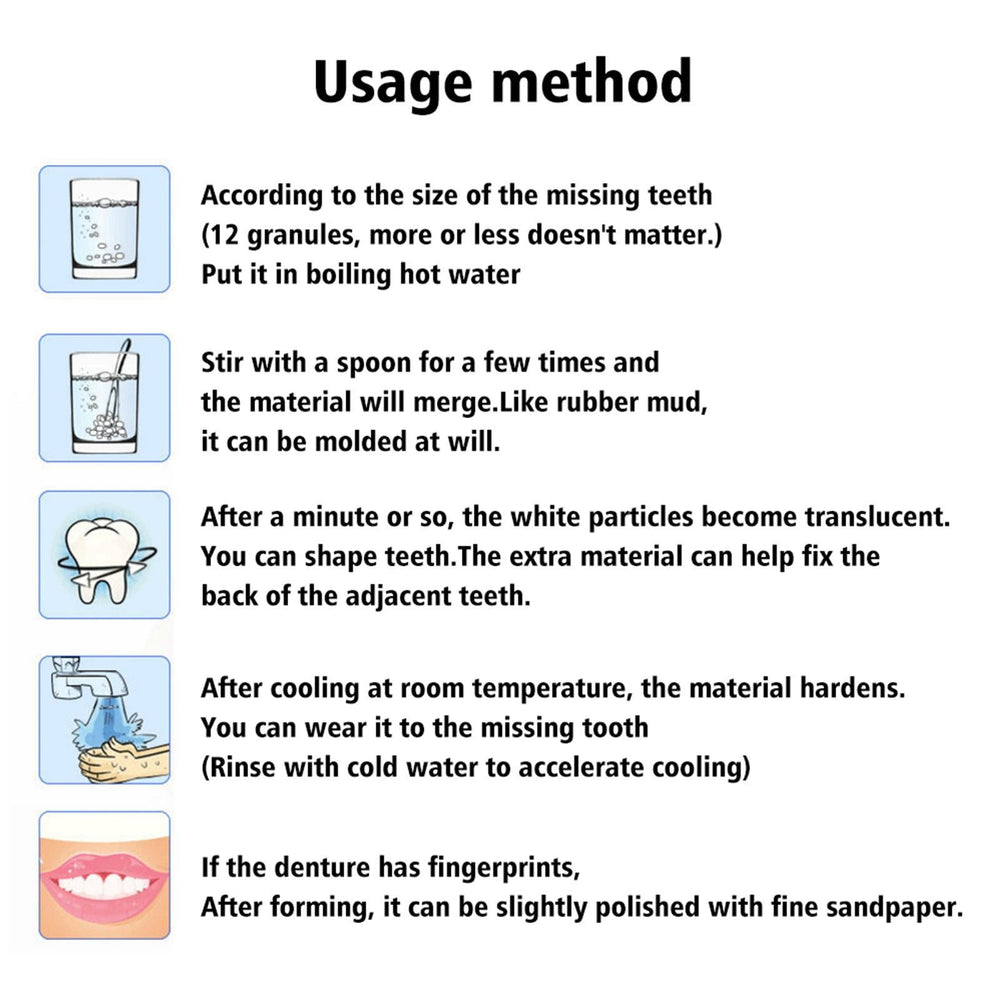 Easy-to-use Tooth Shaping Glue Video Beauty Denture Correction Temporary Filling EX-STOCK