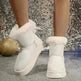 Winter Snow Boots With Bowknot Fashion Round Toe Flat Thickened Suede Cotton Shoes For Women Casual Warm Plush Short Boot - EX-STOCK CANADA