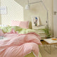 Solid Color Four Piece Lace Edge Duvet Cover EX-STOCK Canada 