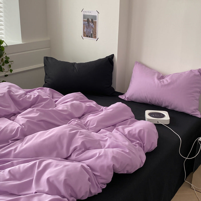 Four-piece Cotton Bed Sheet Duvet Cover Duvet Cover Bedding EX-STOCK Canada 