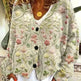 Christmas Abstract Printing Casual Cloak Coat Cardigan Sweater - EX-STOCK CANADA
