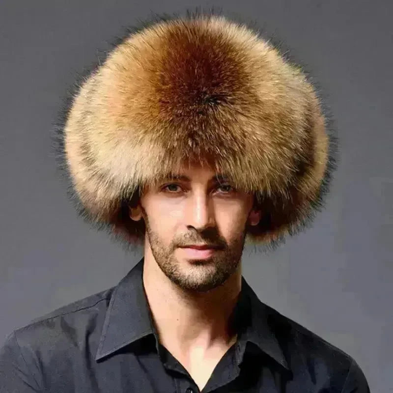 Locomotive Ushanka Men's Winter Thickened Outdoor Cold-proof Earmuffs Hat - EX-STOCK CANADA