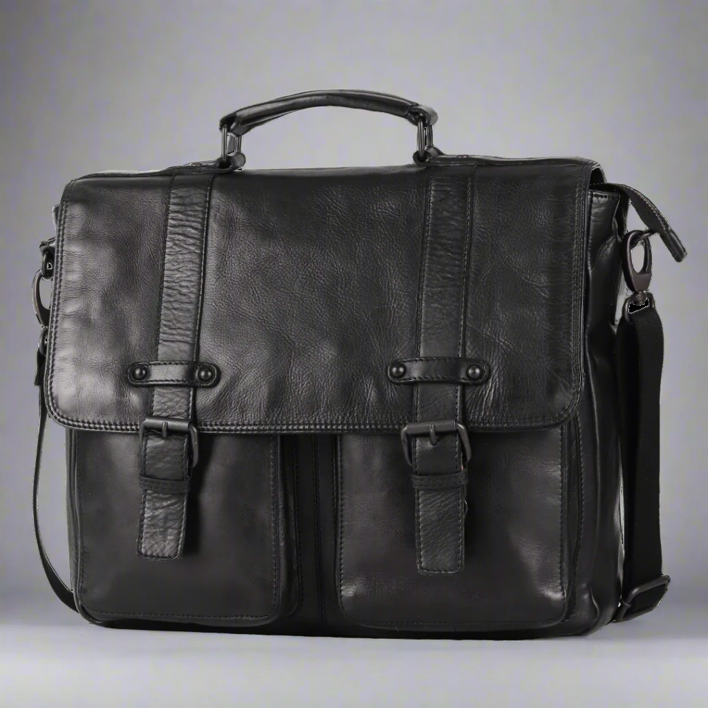 Bolsa de cuero para portátil MET Messenger 