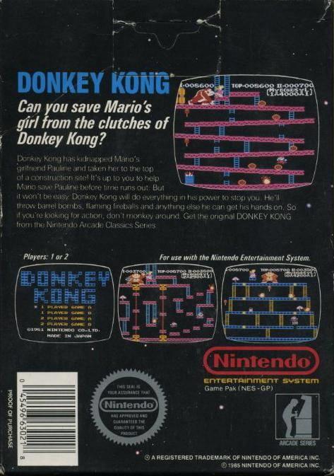 Donkey Kong - Arcade Classics Series 