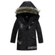 Winter Children's Trendy Cotton-padded Jacket Mid-length Letter Cotton-padded Coat - EX-STOCK CANADA