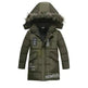 Winter Children's Trendy Cotton-padded Jacket Mid-length Letter Cotton-padded Coat - EX-STOCK CANADA