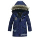 Winter Children's Trendy Cotton-padded Jacket Mid-length Letter Cotton-padded Coat - EX-STOCK CANADA