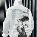 Sudadera de sudadera con capucha de gran tamaño para hombres Hip Pop Streetwear
