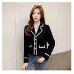 Elegant Luxury Formal Business Short Long Sleeve Blazer Jacket women - EX-STOCK CANADA
