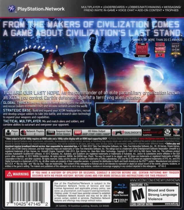 XCOM: Enemy Unknown 