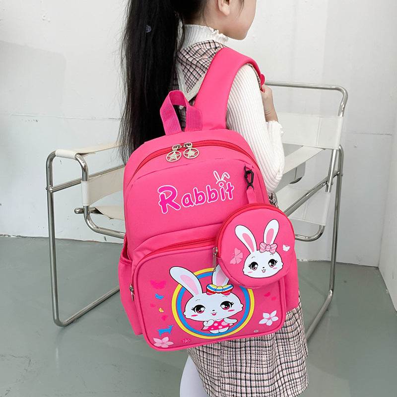 Large Capacity Cute Bunny Cartoon Backpack for School | EX-STOCK