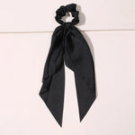Cute Hair Silk Bow Scrunchie Vintage Satin Scarf Scrunchie - EX-STOCK CANADA