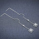 Light Luxury Long Copper Plated Zircon Dangle Earrings - EX-STOCK CANADA