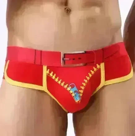 Men's Underwear Cotton Print U Convex  Antibacterial Brief Trunk Panties - EX-STOCK CANADA