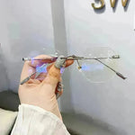 Rimless Octagon Sunglasses for Men Women Polygon Rectangle Shade Glasses Frameless - EX-STOCK CANADA