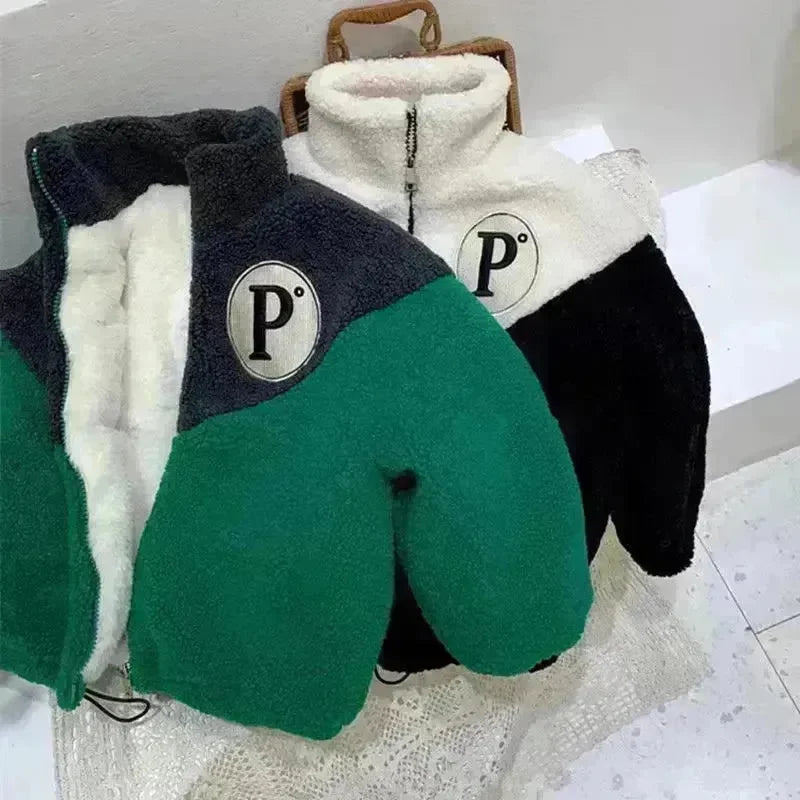 Plus Fleece Coat Loose Thickened Warm Cotton Clothing For Boys And Girls - EX-STOCK CANADA