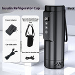 Portable Insulin Refrigerator Cup – Digital Temperature Control, USB Powered (Black & White)