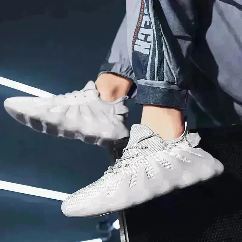 Fashion Sneakers With Wave Sole Cool Sports Shoes Men - EX-STOCK CANADA