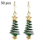 Pendientes de Navidad Tree Estrella Pendientes de bricolaje
