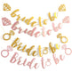Wedding Party Decoration Banner – Glitter Pull Flag & Diamond Ring Pendant Set