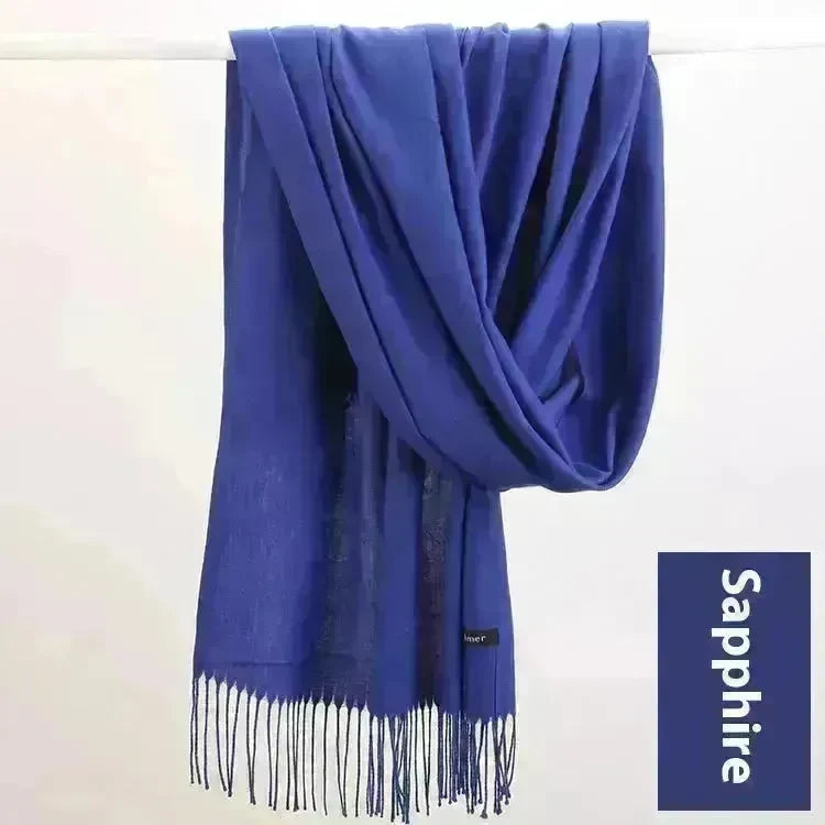 Pure Color Warm Keeping Scarf All-match Cashmere Shawl - EX-STOCK CANADA