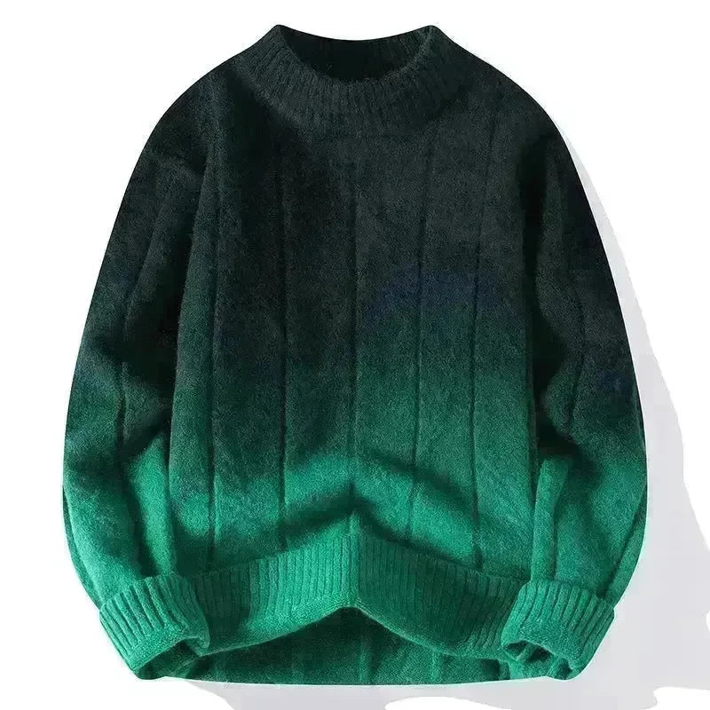 Fall Winter Gradient High-grade woolen Pullover Sweater for Men - EX-STOCK CANADA